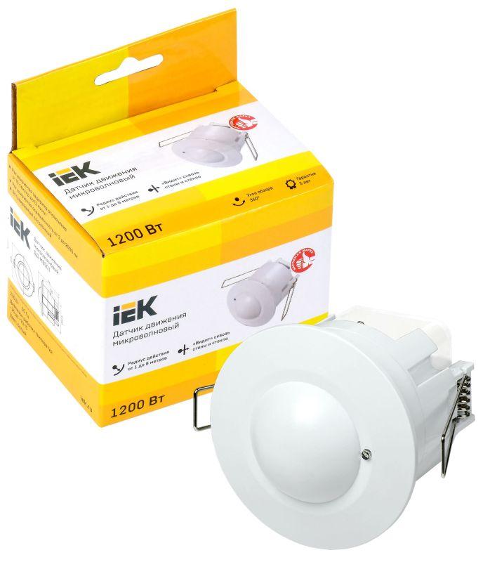 Детектор движения ДД-МВ 301 1200Вт 360град. 8М IP20 бел. IEK LDD11-301MB-1200-001