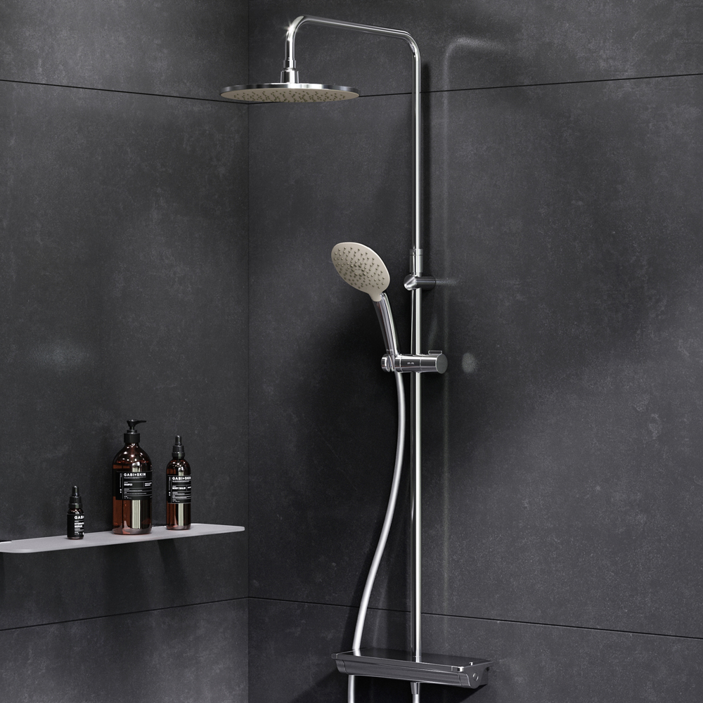 F0770A400 Spirit V2.0 душ.система, набор: смеситель д/душа с термостатом, верхн. душ d 250 мм, ручн.