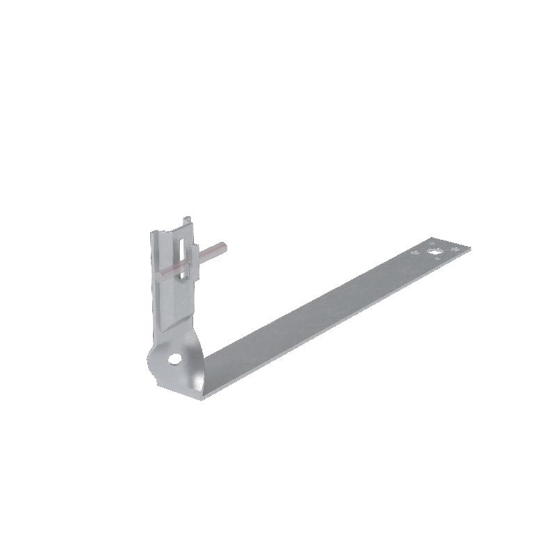 Держатель черепичный регулир. зажимной скрученный для прутка d6-8мм L430 H=100мм HD КМ MA0850