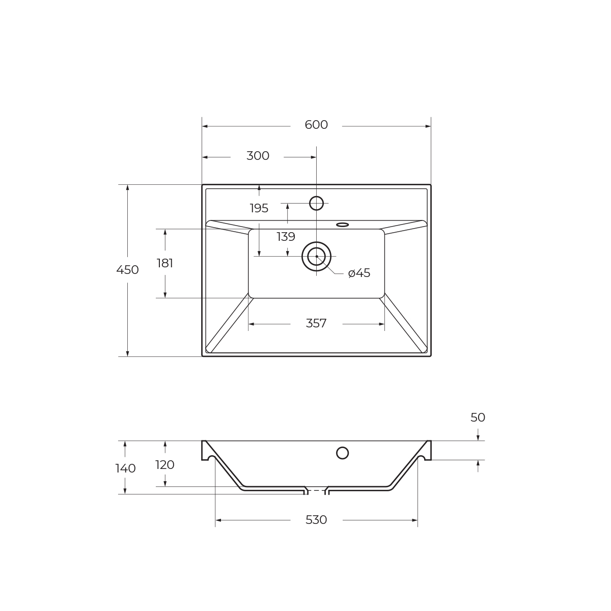 Раковина из литьевого мрамора BelBagno BB600/450-LV-MR-AST