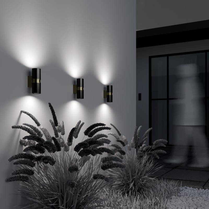 Светильник Bowery 2х50Вт GU10 IP54 бра настен. Maytoni O582WL-02B