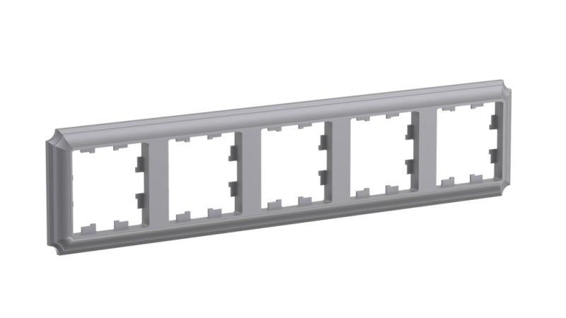 Рамка 5-м AtlasDesign Antique универс. сталь SE ATN100905