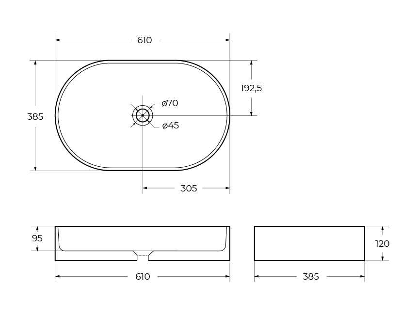 Накладная раковина BelBagno BB1479