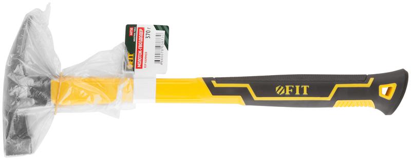 Молоток-гвоздодер 27мм 370г дополнит. гвоздодер; фибергласовая усилен. удлиненная ручка FIT 44750