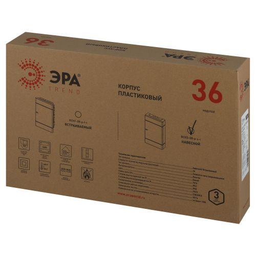 Щит распределительный навесной ЩРН-П-36 Trend BOXS-36-p-s-t IP41 ЭРА Б0052642