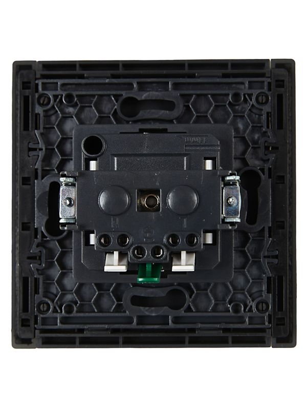 Розетка СП FORTE&PIANO FP314 16А с заземл. без защ. шторок безвинт. крепл. сер. IEK FP-R11-16-1-K03