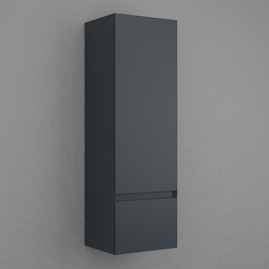 Пенал подвесной "Манхэттен" 36, ЭМАЛЬ 1 ящик PLUS графит