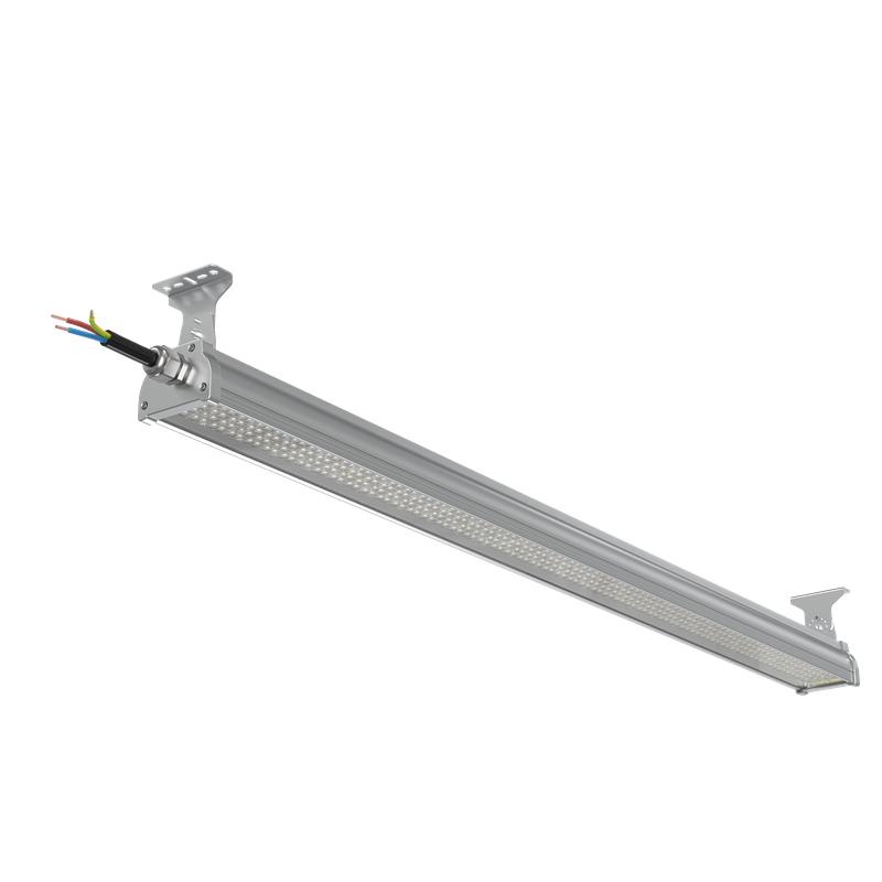 Светильник светодиодный ДСП WP 24 C 120W N 840 2 L1200 SI CL 1280х100х85мм 120Вт 4000К IP66 пылевлагозащ. Русский Свет 27072423942