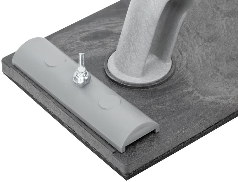 Терка для нажд. бумаги пластиковая с мет. прижимом 230х105мм черн. MOS 39720М