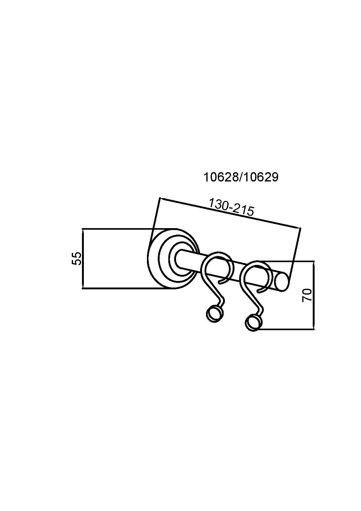 Карниз для шторки ванны BRILLANTE