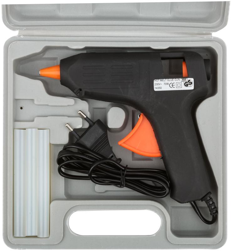 Пистолет клеевой 11мм 15Вт (70Вт ) в кейсе FIT 14350