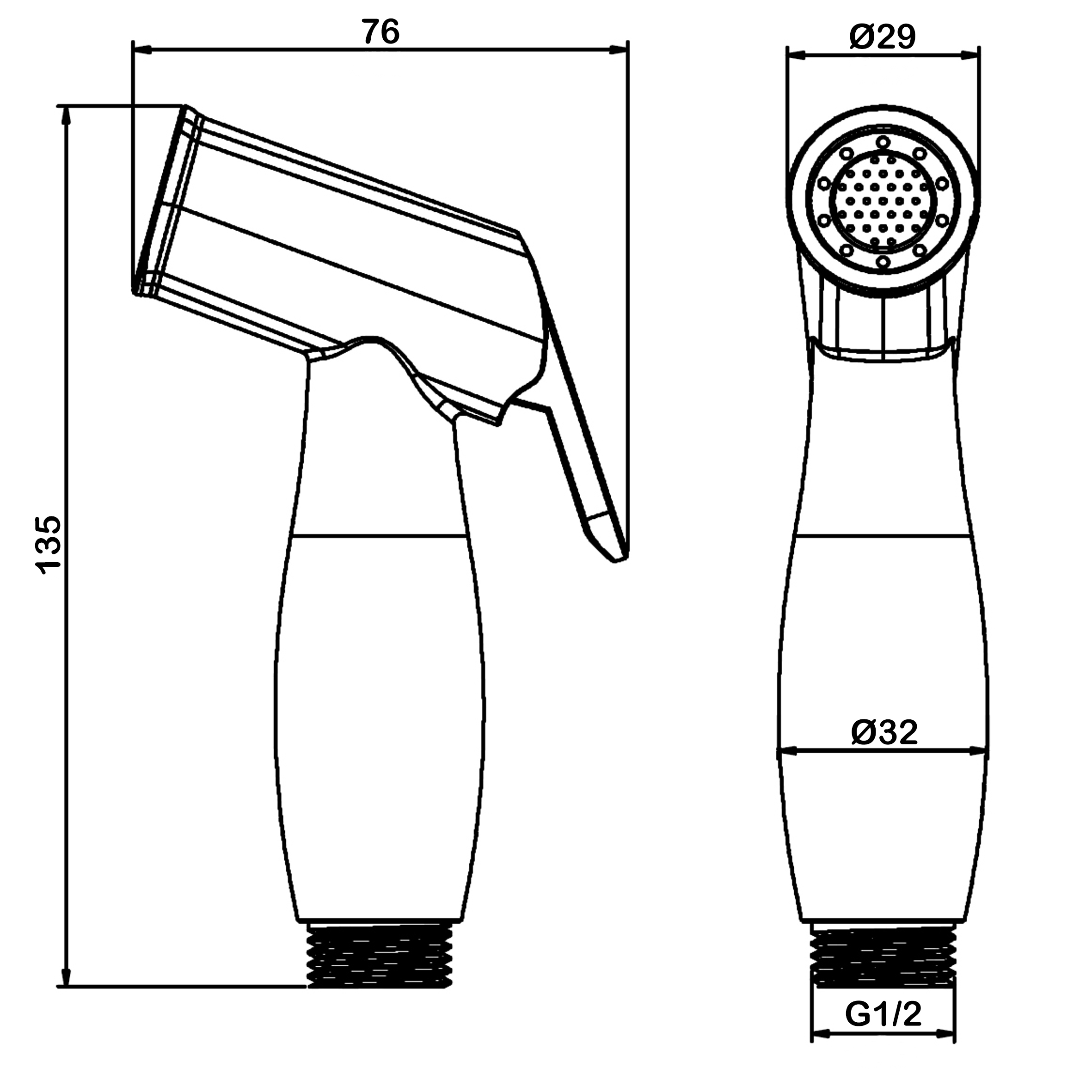 Лейка гигиеническая Swedbe Calypso 5022