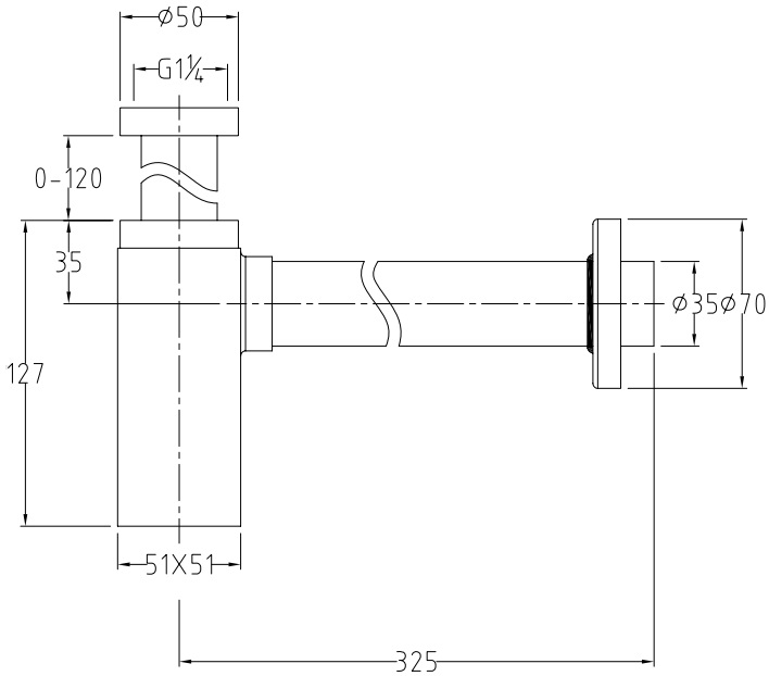 Сифон для раковины Allen Brau Infinity 5.21027-31 черный матовый