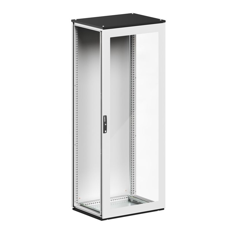 Комплект напольного корпуса CQE N 1600х600х500мм со стеклян. дверью и с задн. панелью RAM block DKC R5CQEN1665X