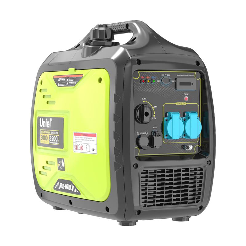 Генератор бензиновый инверторный URS-P3500i 1ф макс. мощность 3.2кВт ручной стартер TM Uniel UL-00012854