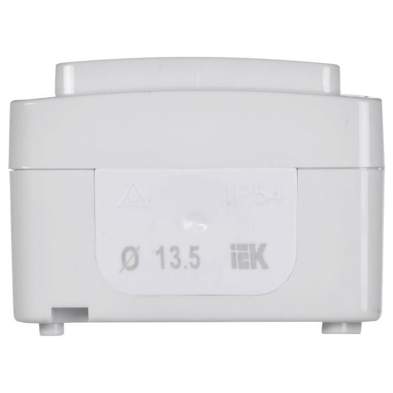 Выключатель 1-кл. ОП Гермес Plus 10А IP54 ВС20-1-0-ГПБ бел. IEK EVMP10-K01-10-54-EC