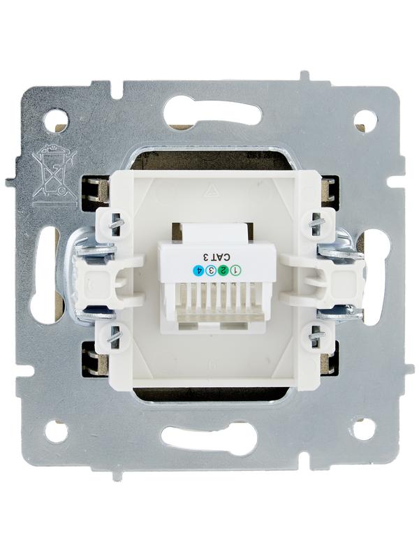 Розетка телефонная VESNA евро зол. LEZARD 742-3688-137