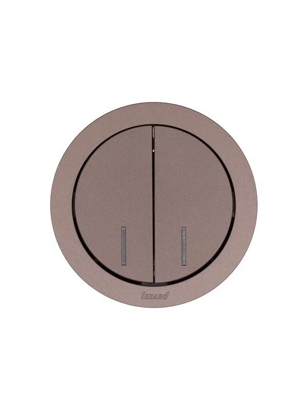 Выключатель 2-кл. СП OSEN 10А IP20 с подсветкой механизм шоколад LEZARD 743-7388-112