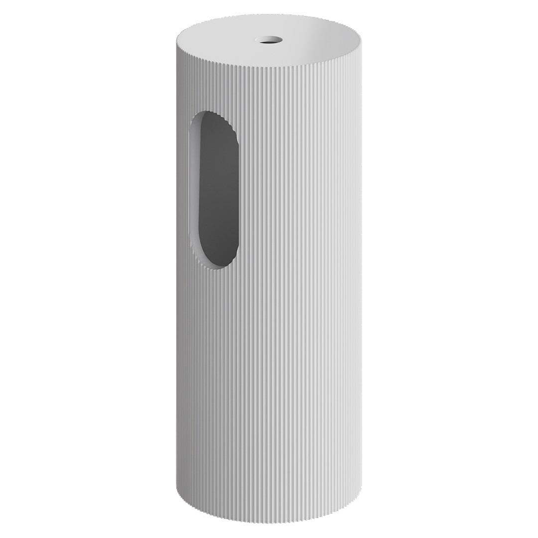 Пьедестал для раковины рифленый SOLE Corian 300*720 Matte white