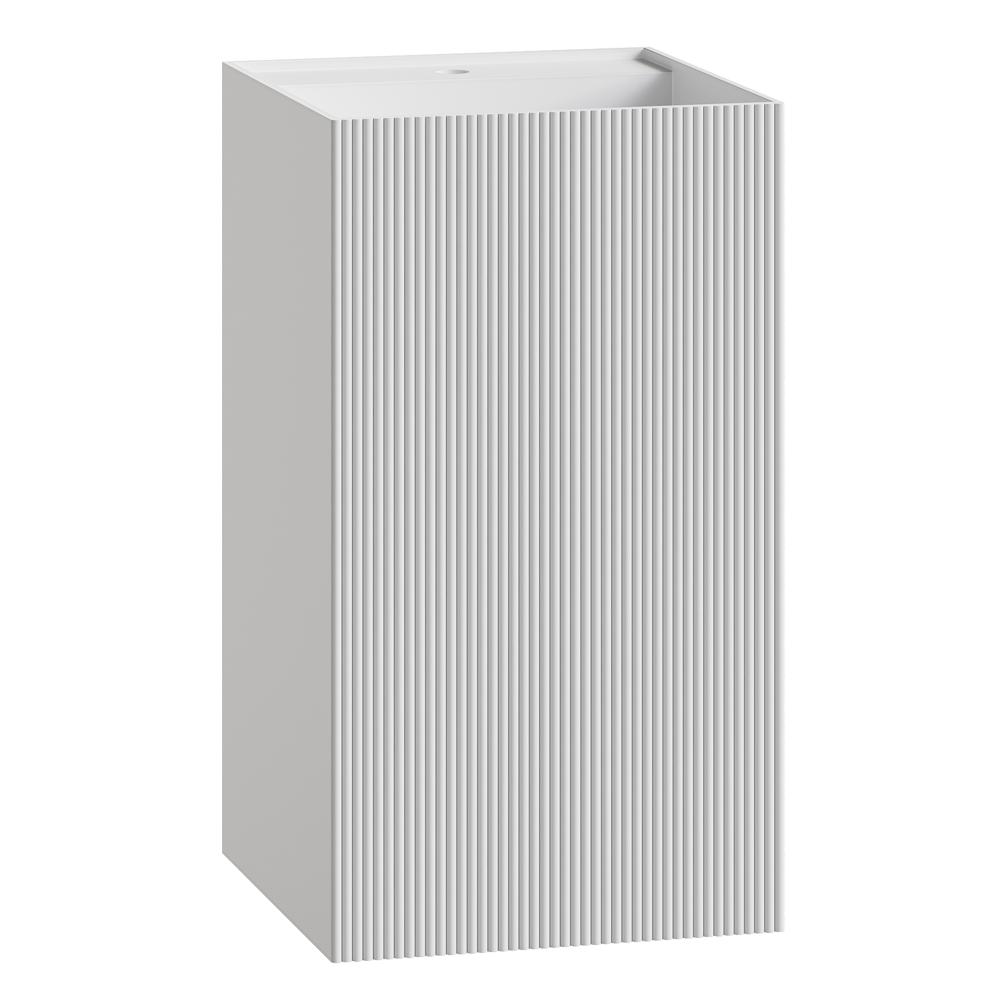 Раковина напольная Cube Corian 480*480*850 Matt White