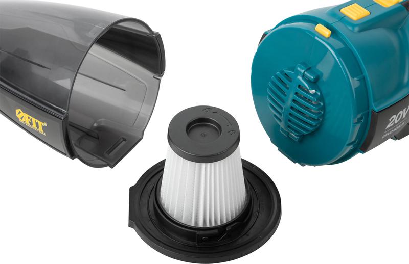 Пылесос аккумуляторный бесщеточный 20В 8кПа FIT 79924