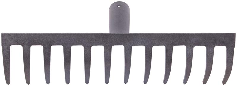 Грабли прямой зуб 12 зубьев без черенка 76953