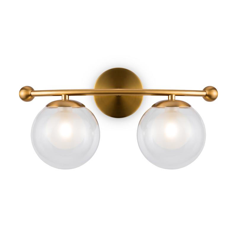 Светильник Lumos 40Вт G9х2 IP20 бра настен. Freya FR5262WL-02BS