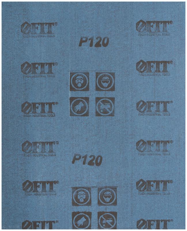 Лист шлифовальный на тканевой основе алюм./оксидный абразивный слой 230х280мм (уп.10шт) Р 120 FIT 38012