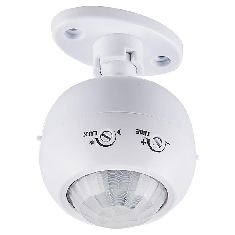 Датчик движения поворотный1200Вт 8м 120град. (гориз.) 360град. (верт.) бел. SEN16 FERON 22074