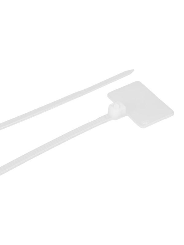 Хомут кабельный ХП1 3х200 бел. с таб. 25х15 (уп.100шт) IEK UHH61-3-200-100