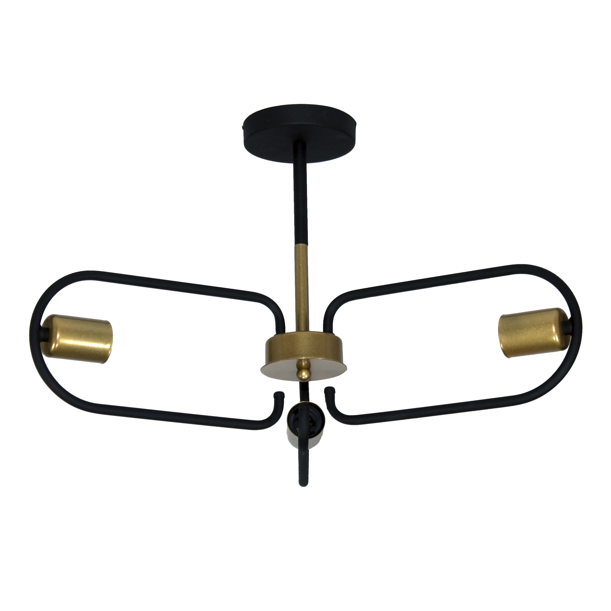 Светильник потолочный Солей 131 черн.зол. НПБ 01-3х60-229 Е27