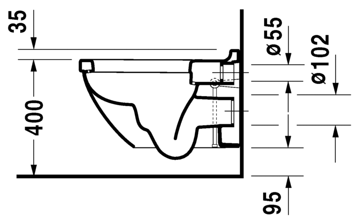 Унитаз Duravit Starck 3 45270900A1 подвесной Rimless сиденьем микролифт