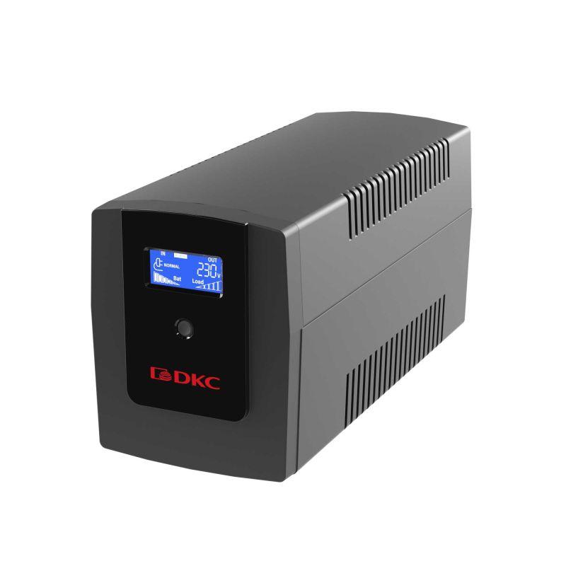 Источник бесперебойного питания ИБП Info LCD 1500В.А IEC C13 (4) USB + RJ45 DKC INFOLCD1500I