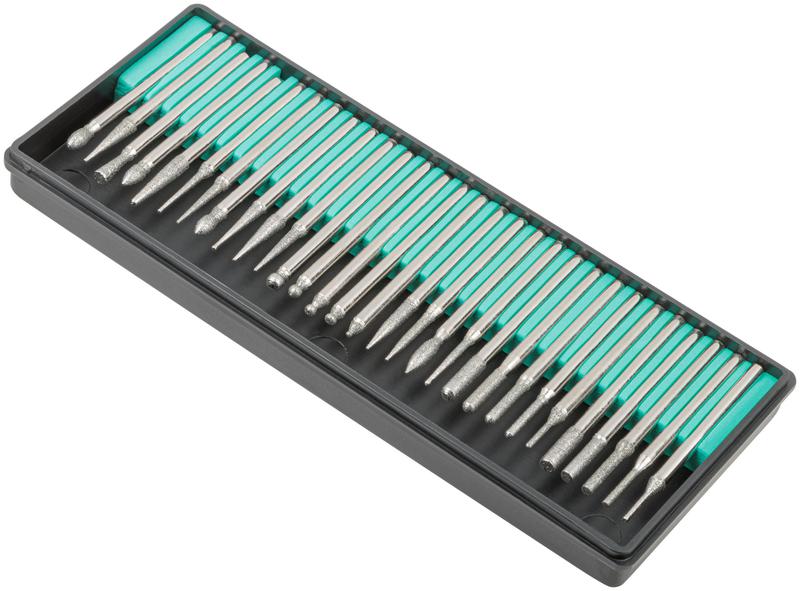 Шарошка усиленная сталь с алмазным напылением штифт 3мм 30шт FIT 36486