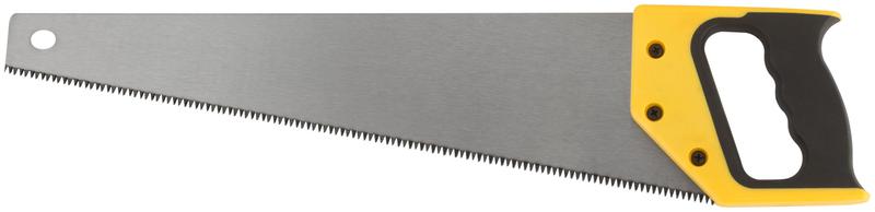 Ножовка по дереву средний каленый зуб 7 ТPI 3D заточка пласт.прорезиненная ручка профи 450мм FIT 40445