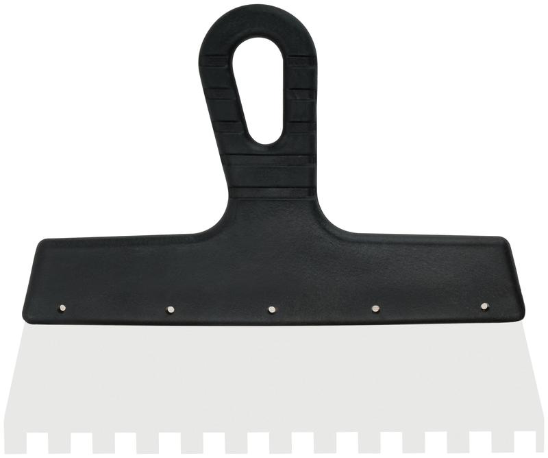 Шпатель фасадный зубчатый 250мм/зуб 10мм нерж. КУРС 06609