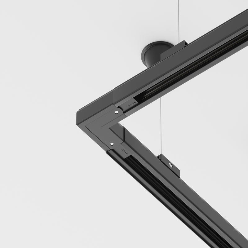 Коннектор угловой внешн. Trinity черн. Voltega TRA-VGL005CL-31B-L