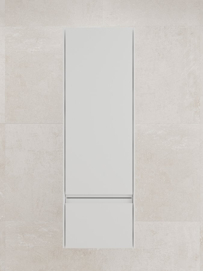 Пенал "ЛИМА" 36, подвесной, 1 ящик, PLUS, эмаль, белый матовый