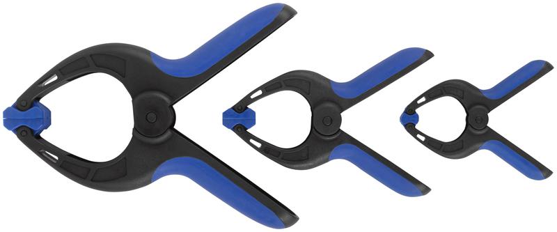 Набор быстрозажимных струбцин нейлоновых 75х40мм 100х50мм 150х80мм MOS 59317М