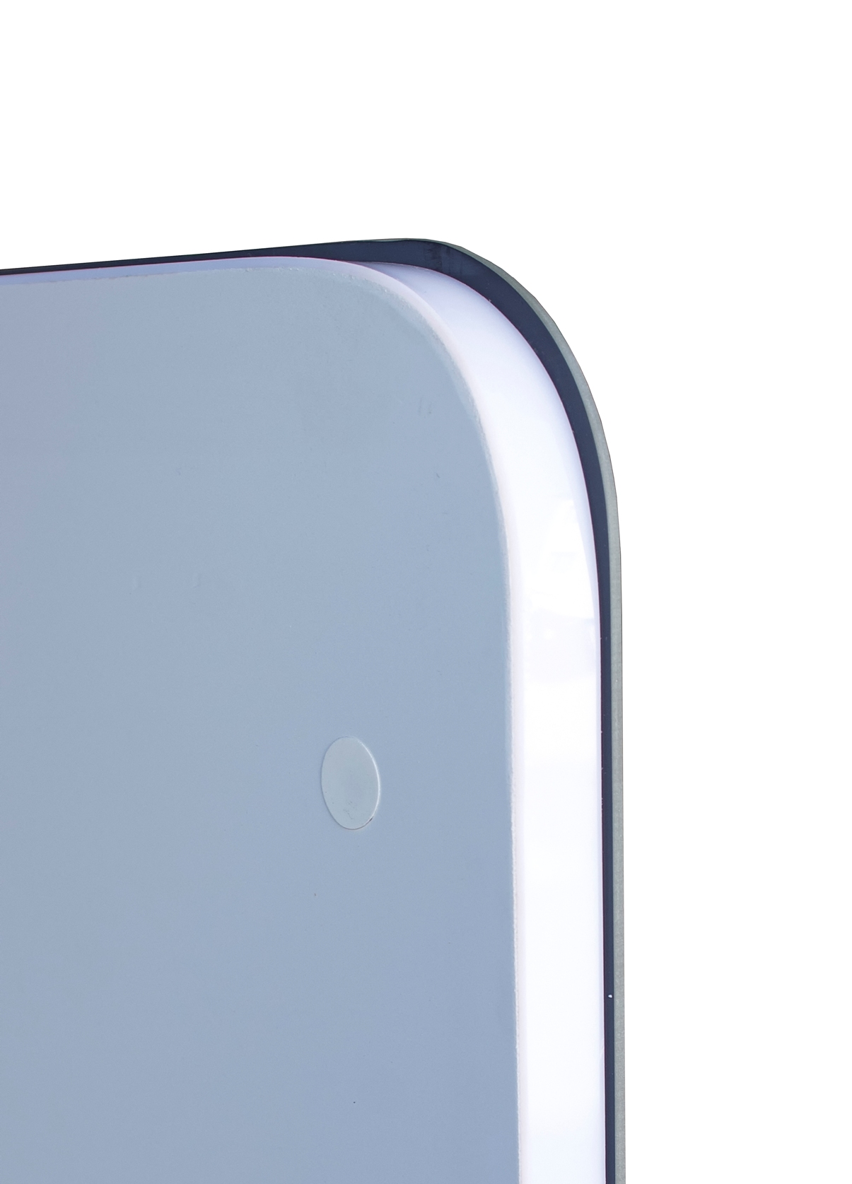 Зеркало-шкаф "Каре 80*80" с подсветкой, сенсор на зеркале