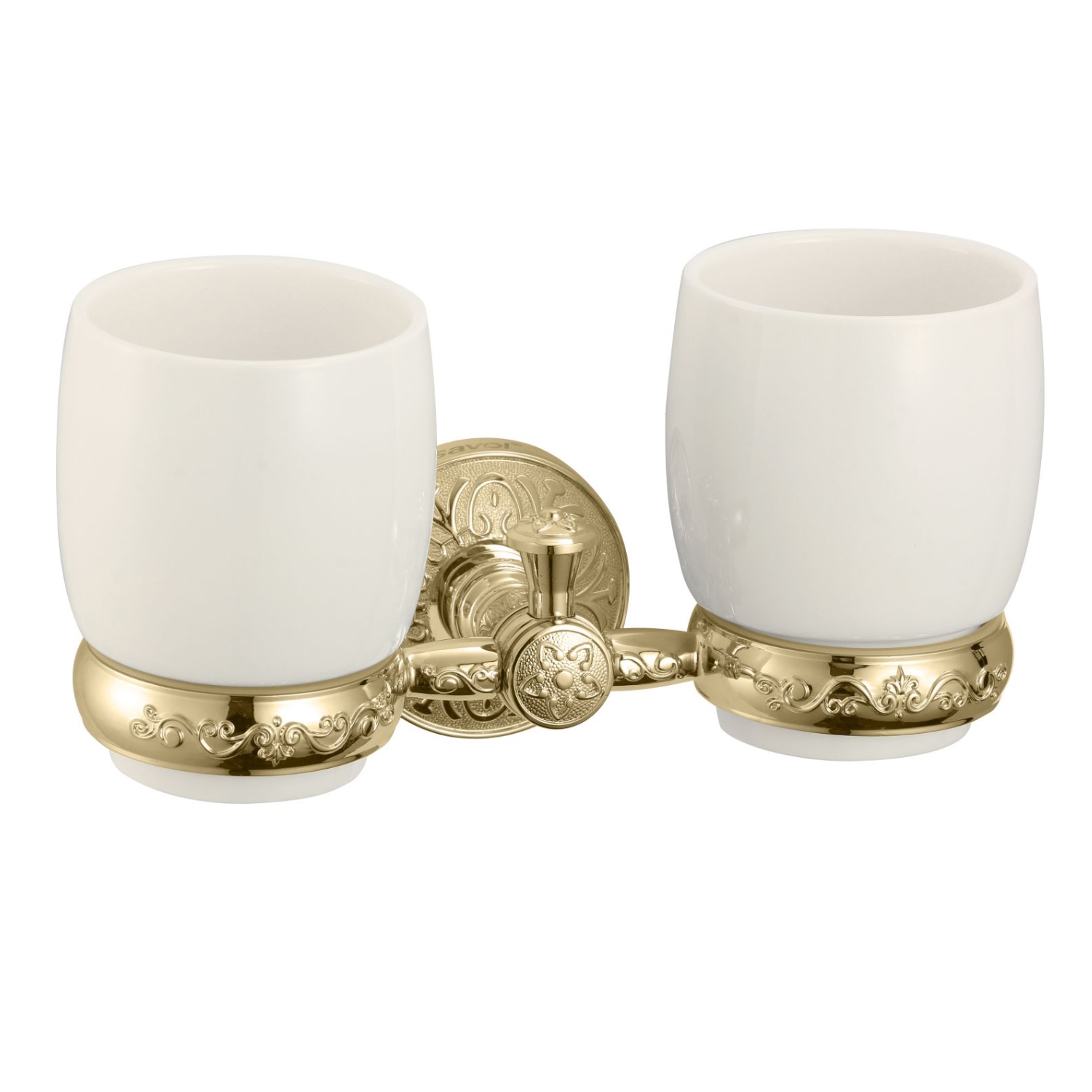 Стакан для ванной комнаты двойной Savol S-005868B, золото