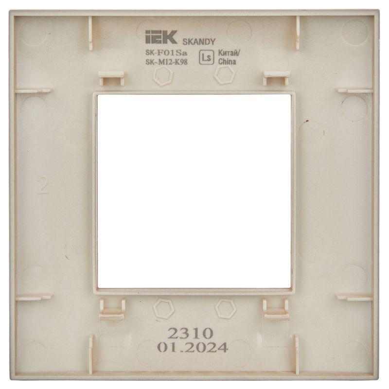 Рамка 1-м SKANDY SK-F01Sa песочн. IEK SK-M12-K98