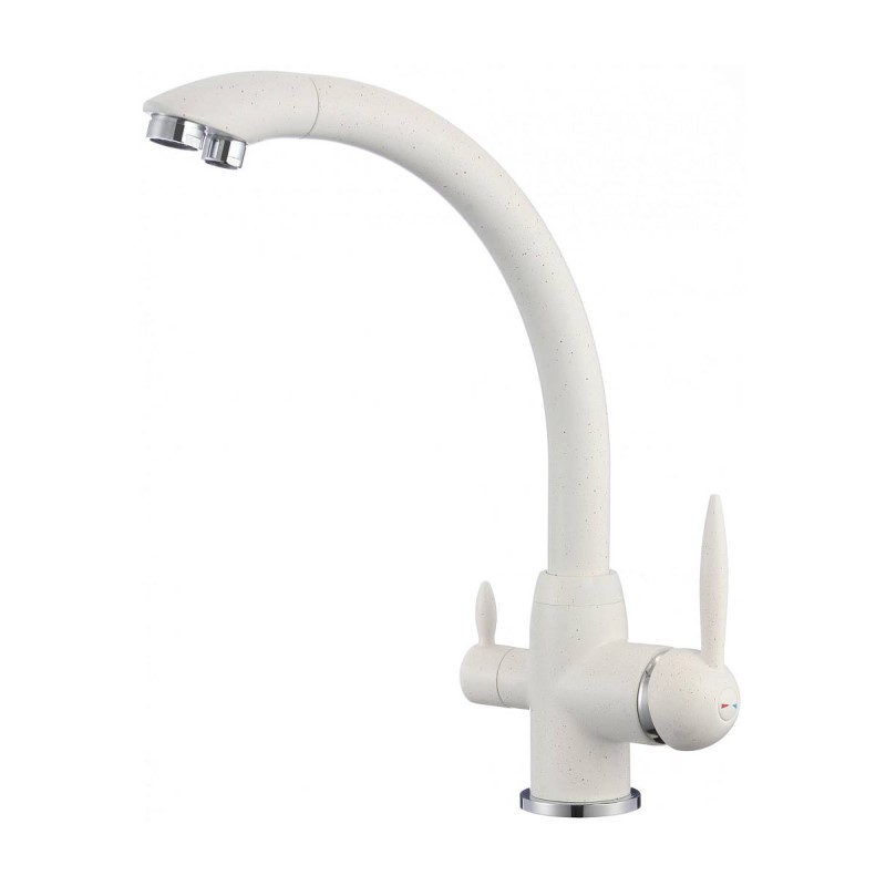 Смеситель для кухни с подключением к фильтру Savol S-L1699W, белый