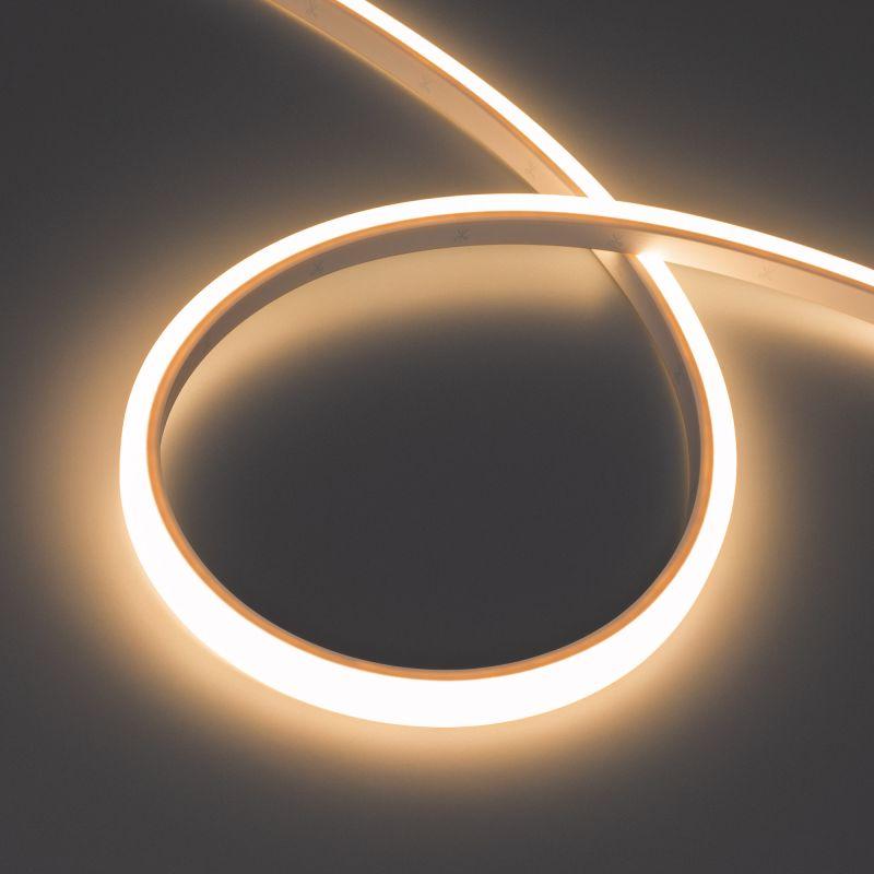 Лента светодиодная WAVE-TOP-PU-A144-10x10mm 24В Warm 3000К 5Вт/м IP68 wire x2 вывод боков. герметичная (уп.5м) Arlight 052434