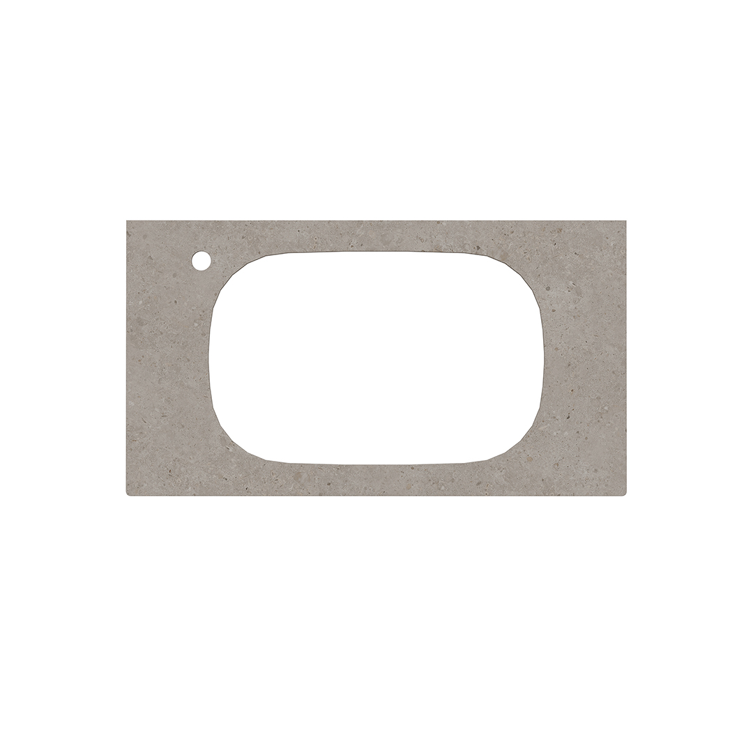 Спец. изделие декоративное для раковин, встраиваемых сверху MAGICA Риккарди 90 см, серый матовый