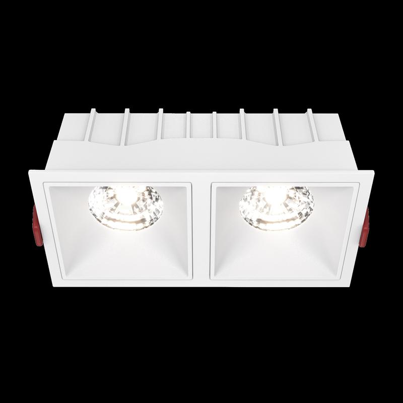 Светильник Alfa LED 2х15Вт 4000К 36град. встраив. Maytoni DL043-02-15W4K-SQ-W