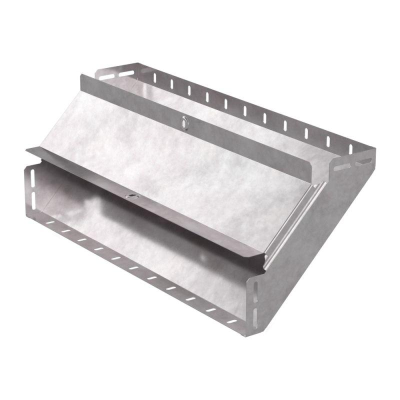 Угол для лотка вертикал. внутр. 90град. 600х100 0.8мм с крышкой Стандарт Промрукав PR16.0609