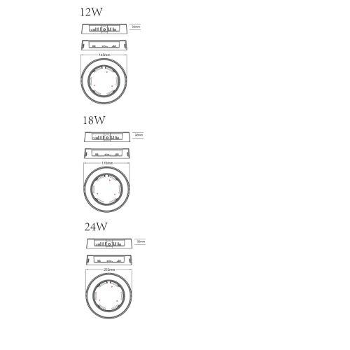 Светильник светодиодный LED 19-18-6K 18Вт 6500К накладной круглый ЭРА Б0057450