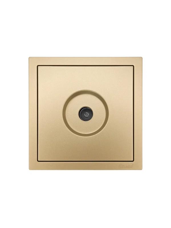 Розетка ТВ оконечная СП ZIMA IP20 зол. LEZARD 704-3688-130