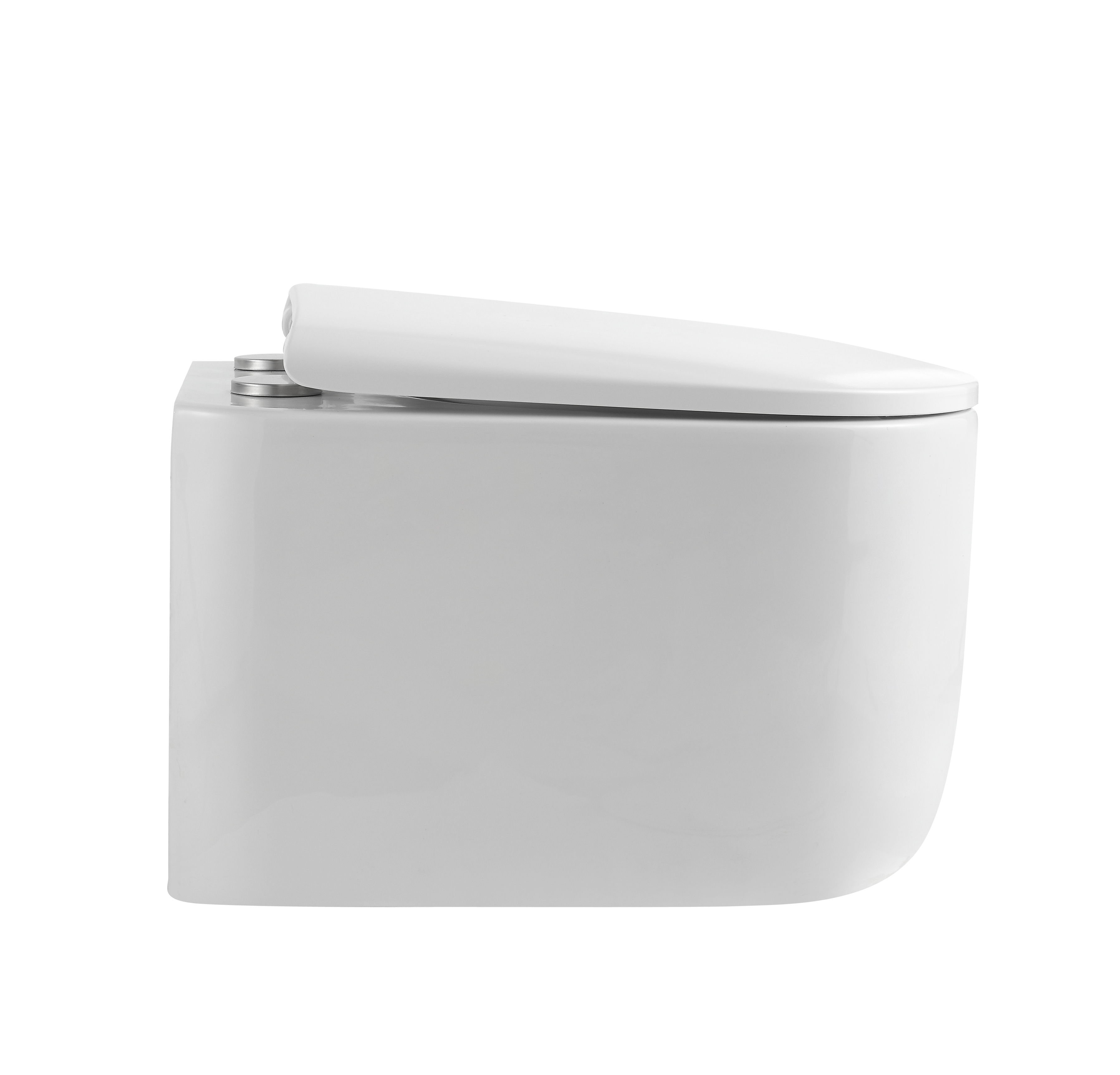 Flow подвесной унитаз глянец белый с крышкой, функция Торнадо